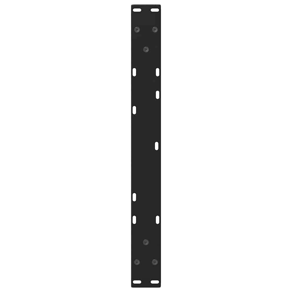 Esstischbeine V-Form 2 Stück Schwarz 60x(30-31,3) cm Stahl