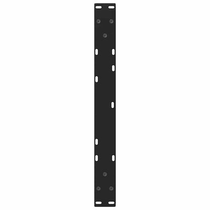 Esstischbeine V-Form 2 Stück Schwarz 60x(30-31,3) cm Stahl