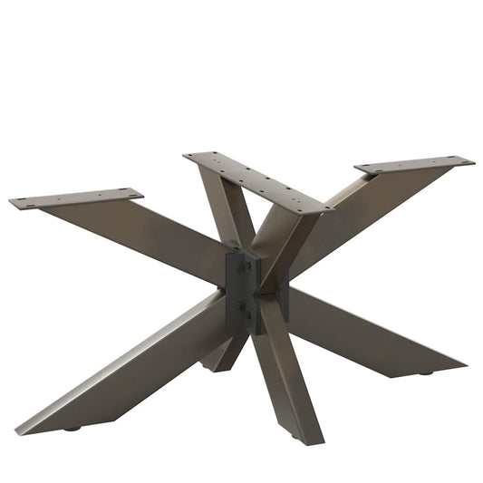 sofabordben edderkopformet sort 98x58x(42-43) cm stål