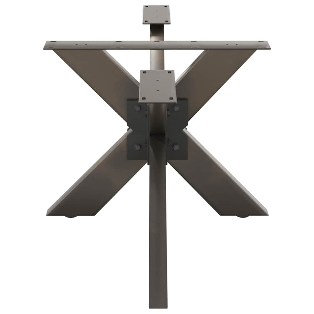 sofabordben edderkopformet sort 98x58x(42-43) cm stål