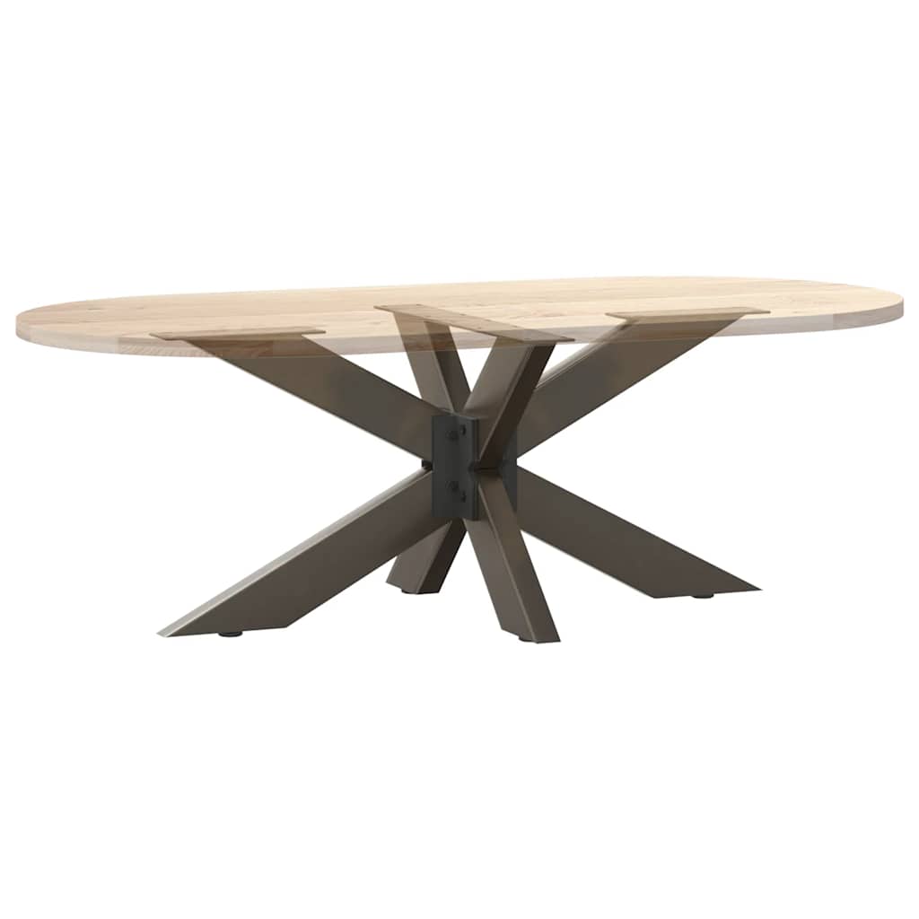 sofabordben edderkopformet sort 98x58x(42-43) cm stål