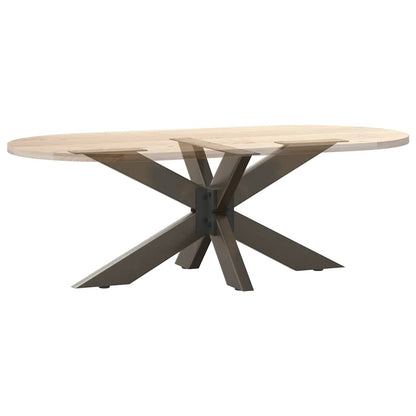 sofabordben edderkopformet sort 98x58x(42-43) cm stål