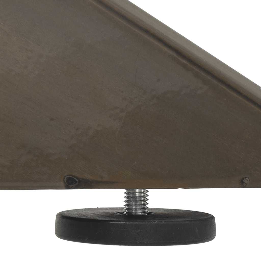 sofabordben edderkopformet sort 98x58x(42-43) cm stål