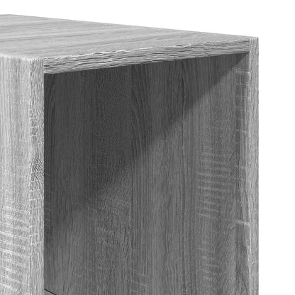 klædeskab 30x50x200 cm konstrueret træ grå sonoma-eg
