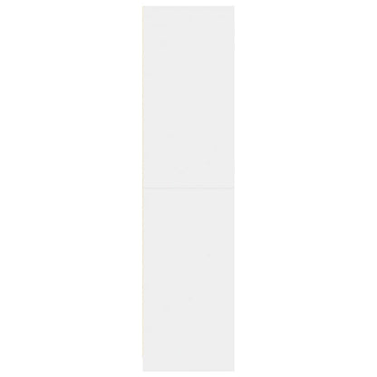 klædeskab 80x50x200 cm konstrueret træ hvid
