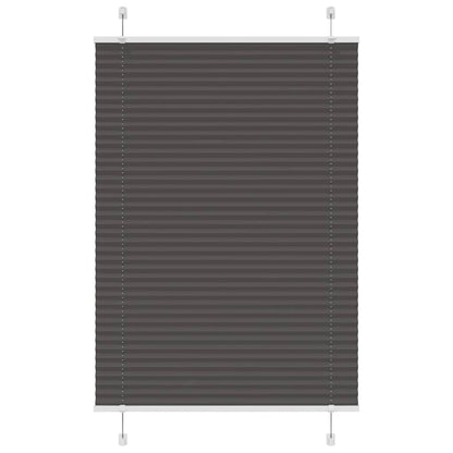 Plisségardin Sort 100x100 cm Stofbredde 99,4 cm Polyester