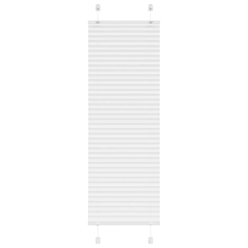 Plisségardin Hvid 45x150 cm Stofbredde 44,4 cm Polyester