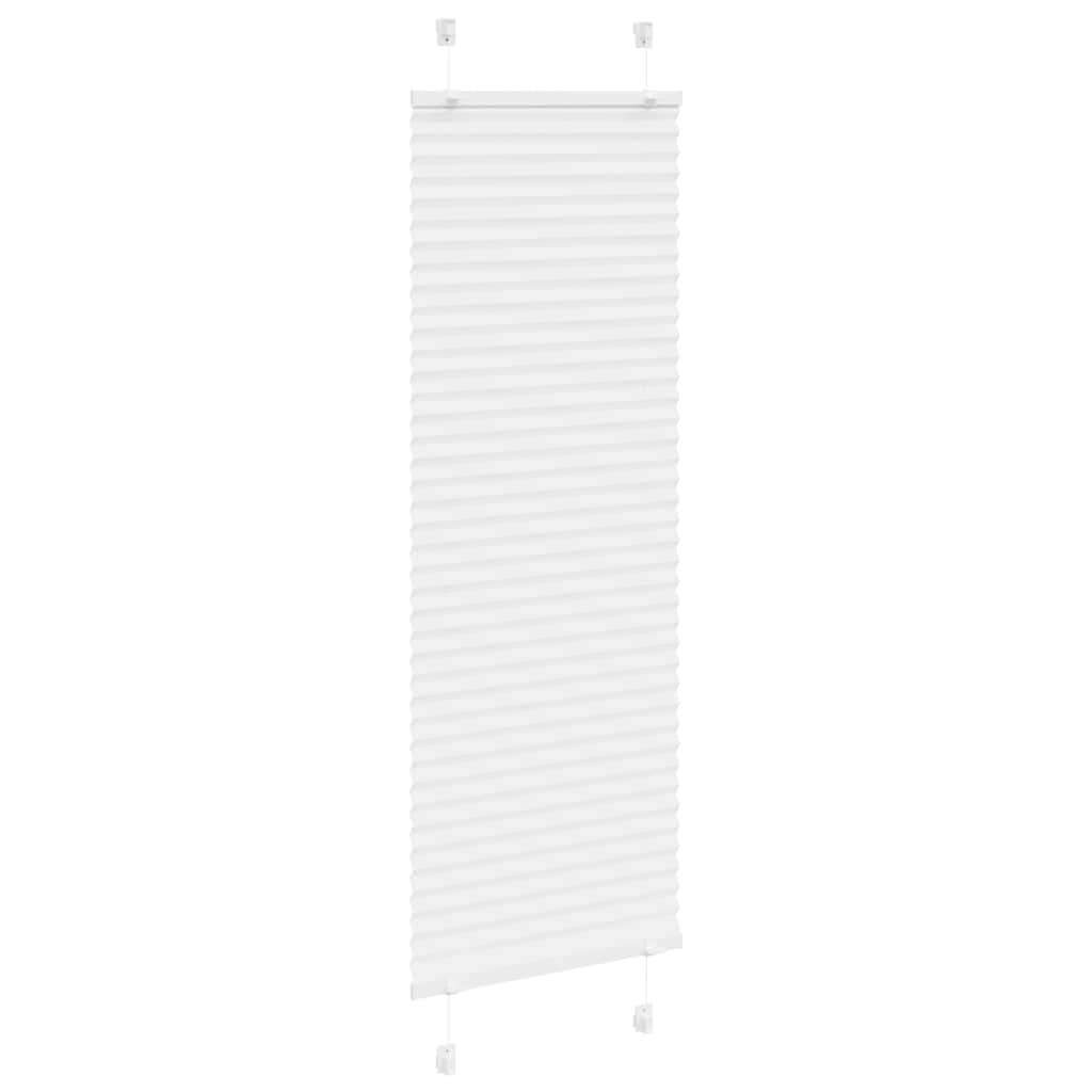 Plisségardin Hvid 45x150 cm Stofbredde 44,4 cm Polyester