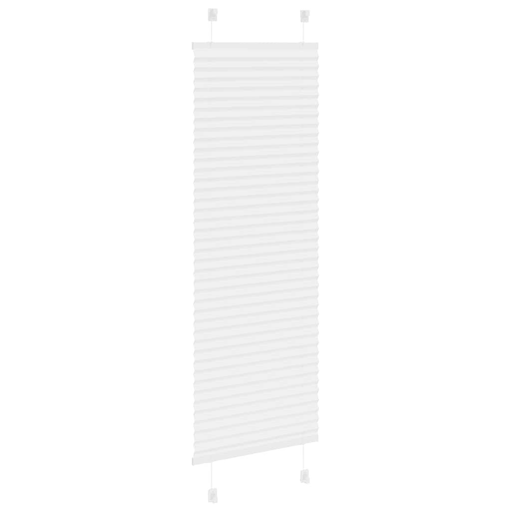 Plisségardin Hvid 45x150 cm Stofbredde 44,4 cm Polyester