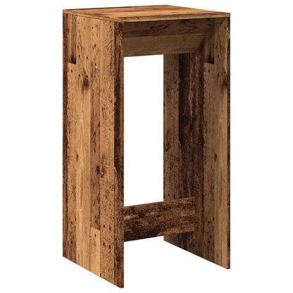 barbord 51x50x103,5 cm konstrueret træ gammelt trælook