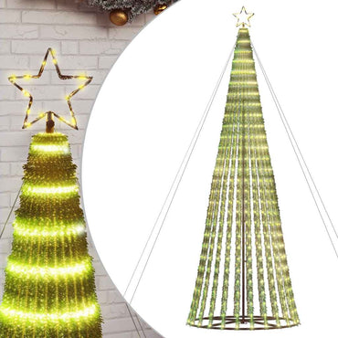 LED-juletræ 1028 LED'er 403 cm varmt hvidt lys