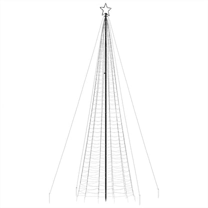 LED-juletræ med spyd 1534 LED'er 500 cm varmt hvidt lys
