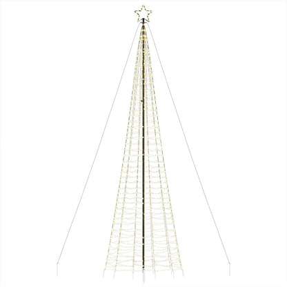 LED-juletræ med spyd 1534 LED'er 500 cm varmt hvidt lys