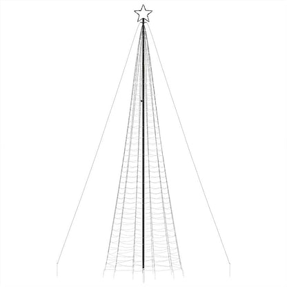 LED-juletræ med spyd 1534 LED'er 500 cm blåt lys