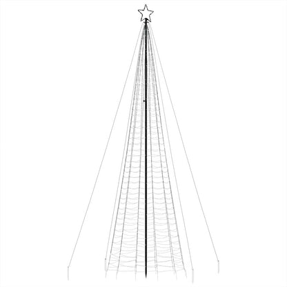 LED-juletræ med spyd 1534 LED'er 500 cm blåt lys