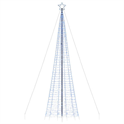 LED-juletræ med spyd 1534 LED'er 500 cm blåt lys