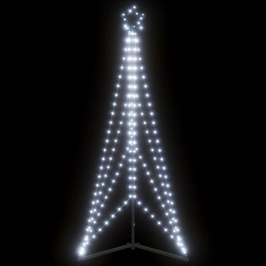 LED-juletræ 363 LED'er 182 cm koldt hvidt lys