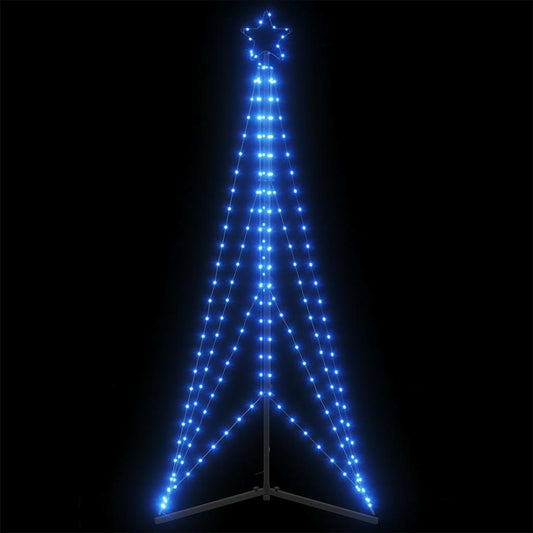 LED-juletræ 363 LED'er 182 cm blåt lys