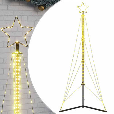 LED-juletræ 483 LED'er 240 cm varmt hvidt lys