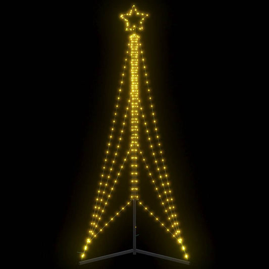 LED-juletræ 483 LED'er 240 cm varmt hvidt lys