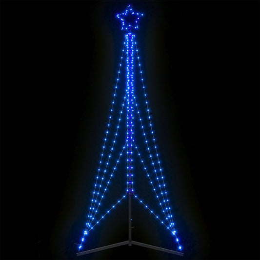 LED-juletræ 483 LED'er 240 cm blåt lys
