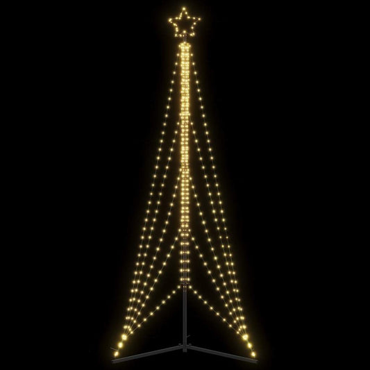 LED-juletræ 525 LED'er 302 cm varmt hvidt lys