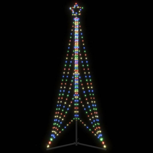 LED-juletræ 525 LED'er 302 cm farverigt lys