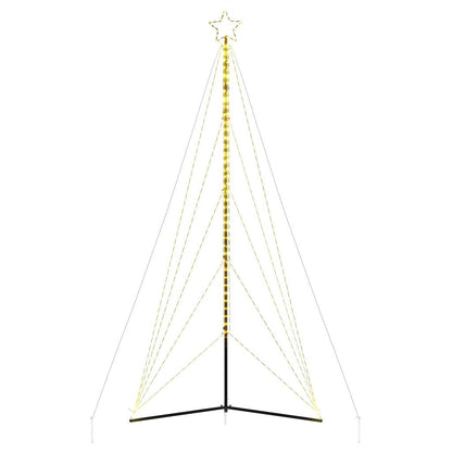 LED-juletræ 615 LED'er 404,5 cm varmt hvidt lys