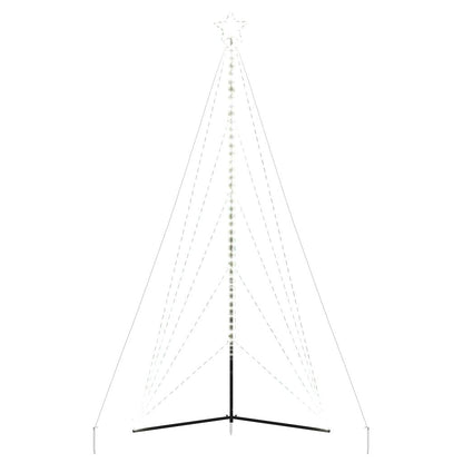 LED-juletræ 615 LED'er 404,5 cm koldt hvidt lys