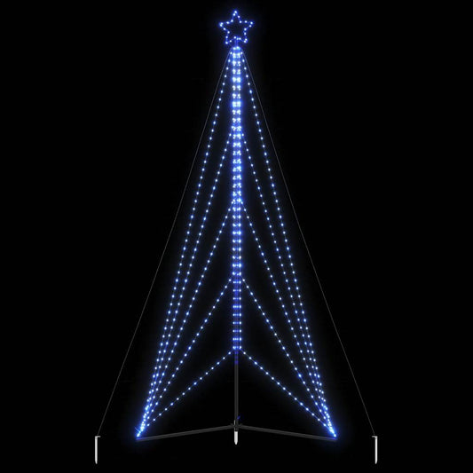 LED-juletræ 615 LED'er 404,5 cm blåt lys