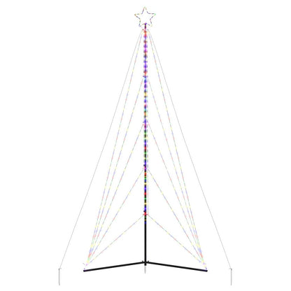 LED-juletræ 615 LED'er 404,5 cm farverigt lys