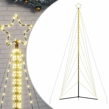 LED-juletræ 861 LED'er 478 cm varmt hvidt lys