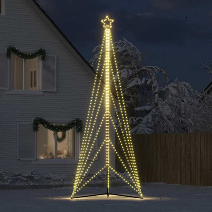 LED-juletræ 861 LED'er 478 cm varmt hvidt lys