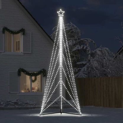 LED-juletræ 861 LED'er 478 cm koldt hvidt lys