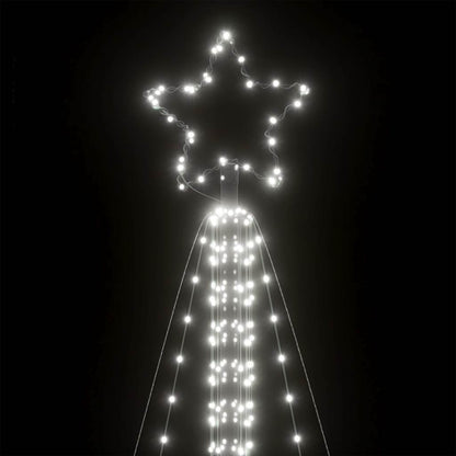 LED-juletræ 861 LED'er 478 cm koldt hvidt lys