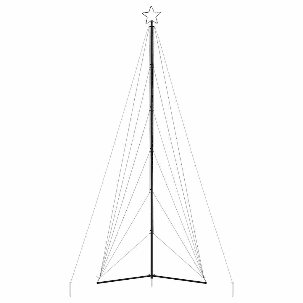 LED-juletræ 861 LED'er 478 cm farverigt lys