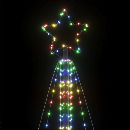 LED-juletræ 861 LED'er 478 cm farverigt lys