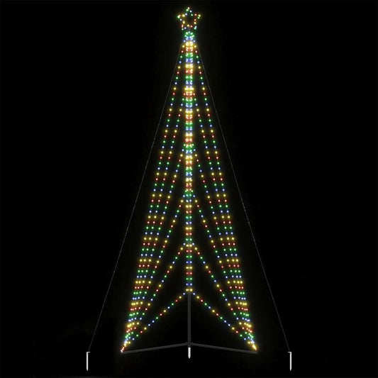 LED-juletræ 861 LED'er 478 cm farverigt lys