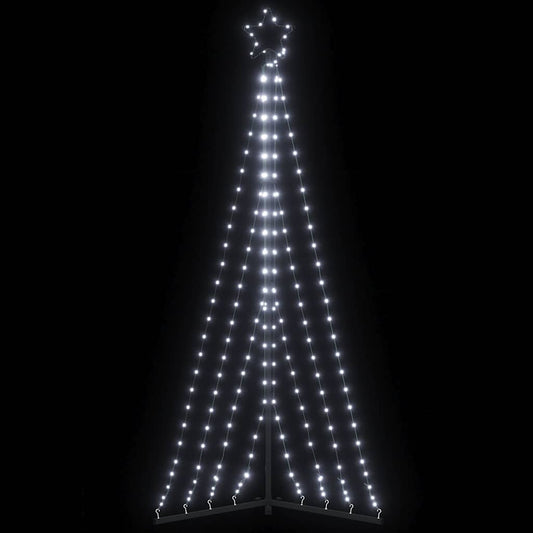 LED-juletræ 339 LED'er 187 cm koldt hvidt lys