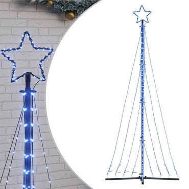 LED-juletræ 447 LED'er 249 cm blåt lys