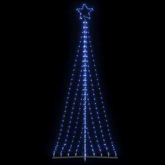 LED-juletræ 447 LED'er 249 cm blåt lys