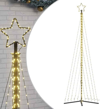 LED-juletræ 495 LED'er 300,5 cm varmt hvidt lys