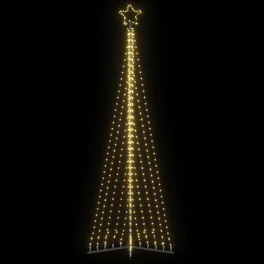LED-juletræ 495 LED'er 300,5 cm varmt hvidt lys
