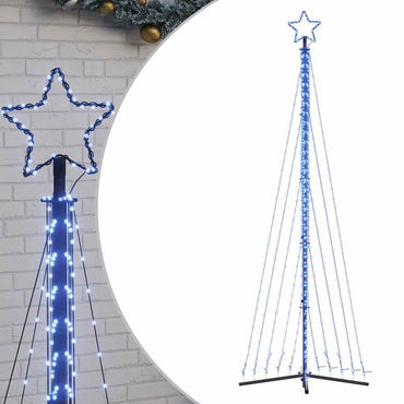 LED-juletræ 495 LED'er 300,5 cm blåt lys