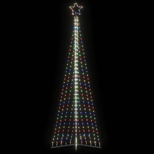 LED-juletræ 495 LED'er 300,5 cm farverigt lys