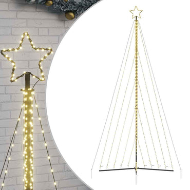LED-juletræ 570 LED'er 399 cm varmt hvidt lys
