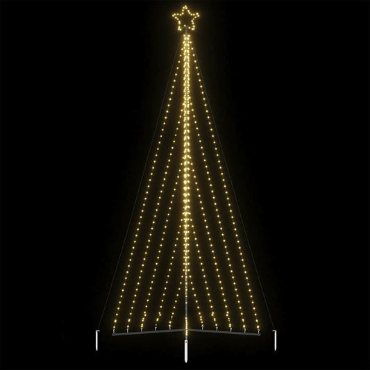LED-juletræ 570 LED'er 399 cm varmt hvidt lys
