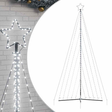 LED-juletræ 570 LED'er 399 cm koldt hvidt lys