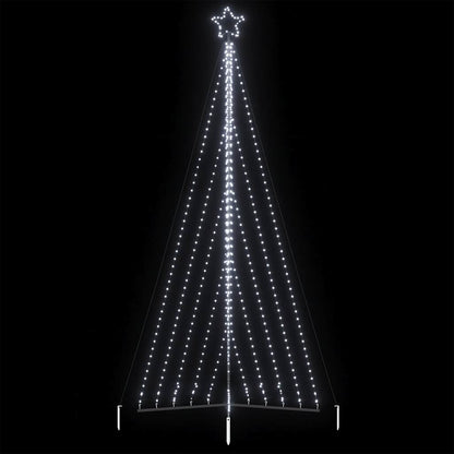 LED-juletræ 570 LED'er 399 cm koldt hvidt lys