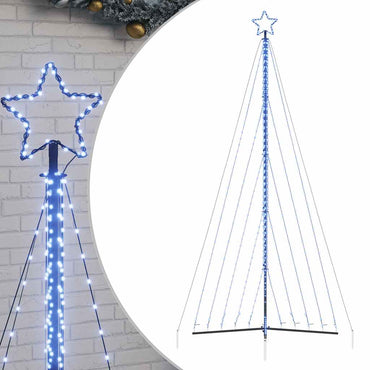 LED-juletræ 570 LED'er 399 cm blåt lys
